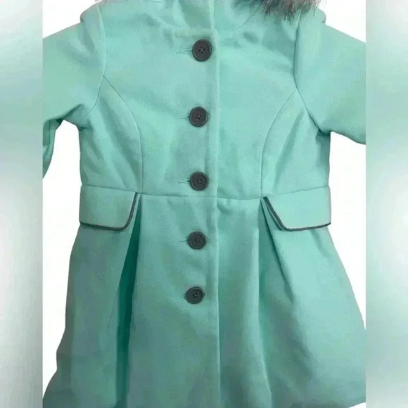 Cat & Jack NWT Girls Mint Green Coat Size 4/5 XS - Picture 11 of 11